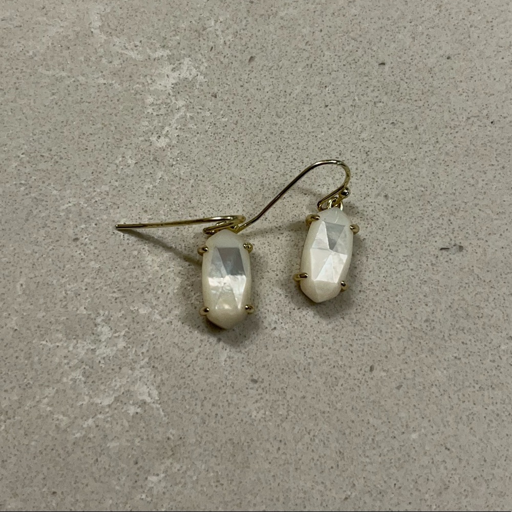 Kendra Scott Gold Intarsia Small Drop Earrings